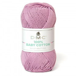 Fil tricot et crochet 100% Baby Cotton 769 Rose