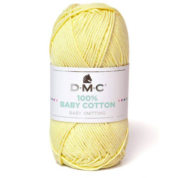 Fil tricot et crochet 100% Baby Cotton 770 Jaune