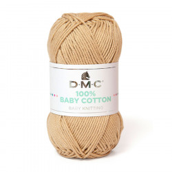 Fil tricot et crochet 100% Baby Cotton 773 Beige