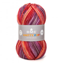 Fil à tricoter multicolore Knitty Pop 50g 478 Orange