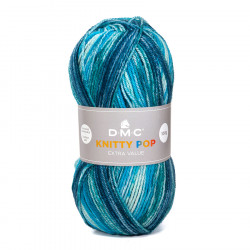 Fil à tricoter multicolore Knitty Pop 50g 479 Lagon