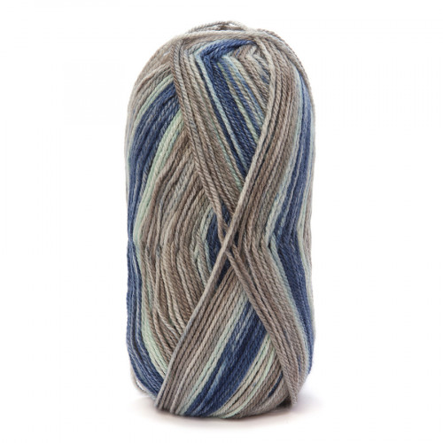 Fil à tricoter multicolore Knitty Pop 50g 480 Bleu taupe