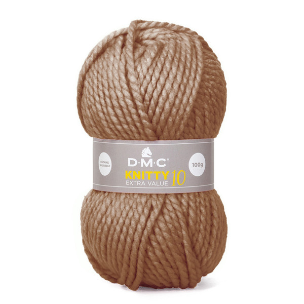 Fil à tricoter Knitty 10 100g Marron n°927