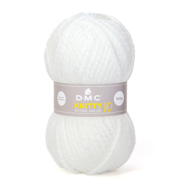 Fil à tricoter Knitty 10 100g Blanc n°961
