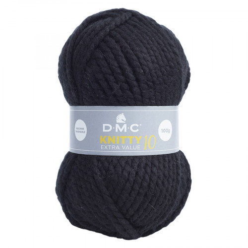Fil à tricoter Knitty 10 100g Noir n°965