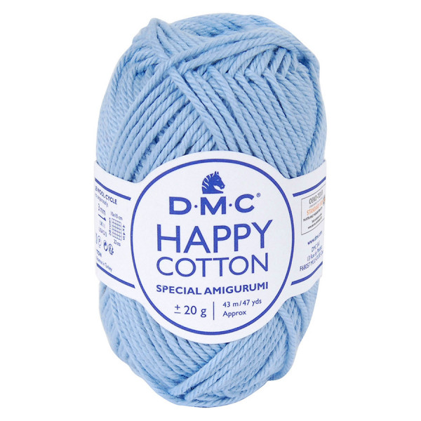 Fil crochet Happy Cotton spécial Amigurumi 751 Bleu clair