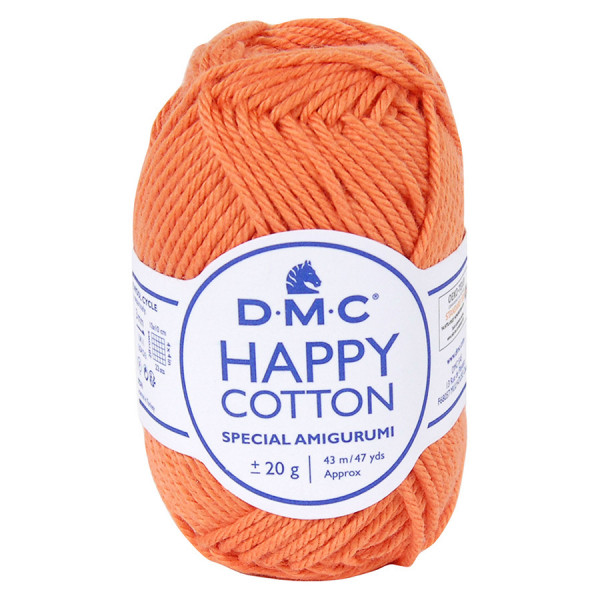 Fil crochet Happy Cotton spécial Amigurumi 753 Tangerine