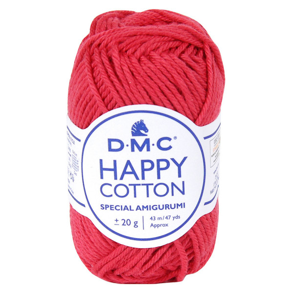 Fil crochet Happy Cotton spécial Amigurumi 754 Cerise
