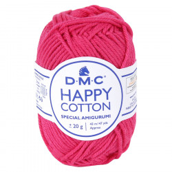 Fil crochet Happy Cotton spécial Amigurumi 755 Framboise
