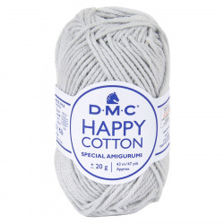 Fil crochet Happy Cotton spécial Amigurumi 757 Gris perle