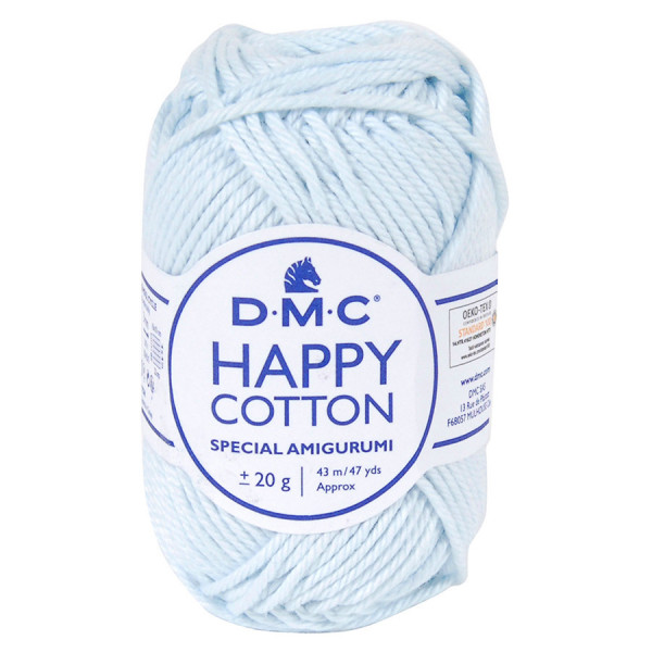Fil crochet Happy Cotton spécial Amigurumi 765 Bleu layette