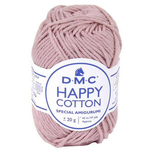 Fil crochet Happy Cotton spécial Amigurumi 768 Vieux rose