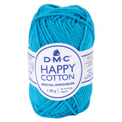 Fil crochet Happy Cotton spécial Amigurumi 786 Bleu cyan