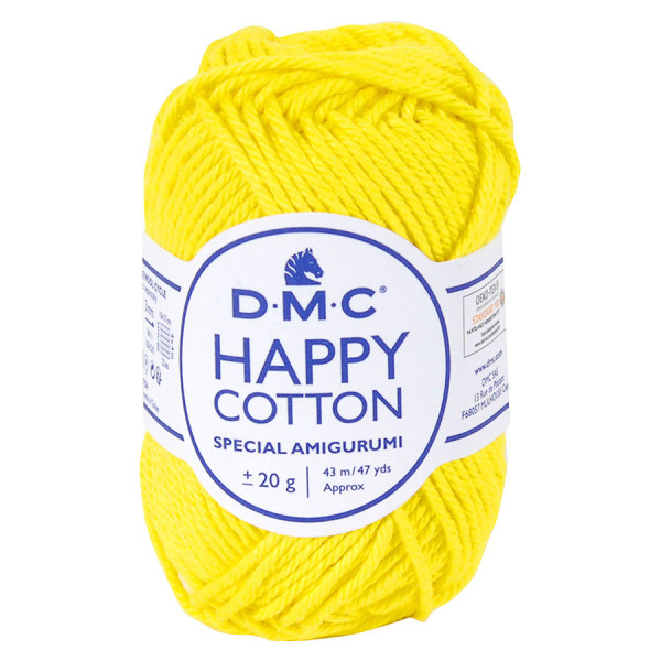 Fil crochet Happy Cotton spécial Amigurumi 788 Jaune citron