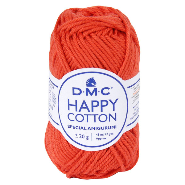 Fil crochet Happy Cotton spécial Amigurumi 790 Orange brulée