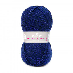 Fil à tricoter pailleté Knitty 4 Glitter 50g 231 Marine