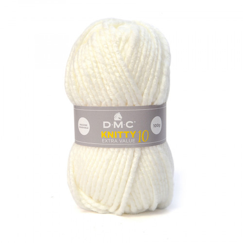 Fil à tricoter Knitty 10 100g Ecru n°812