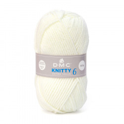 Fil à tricoter Knitty 6 100 g Ecru n°812