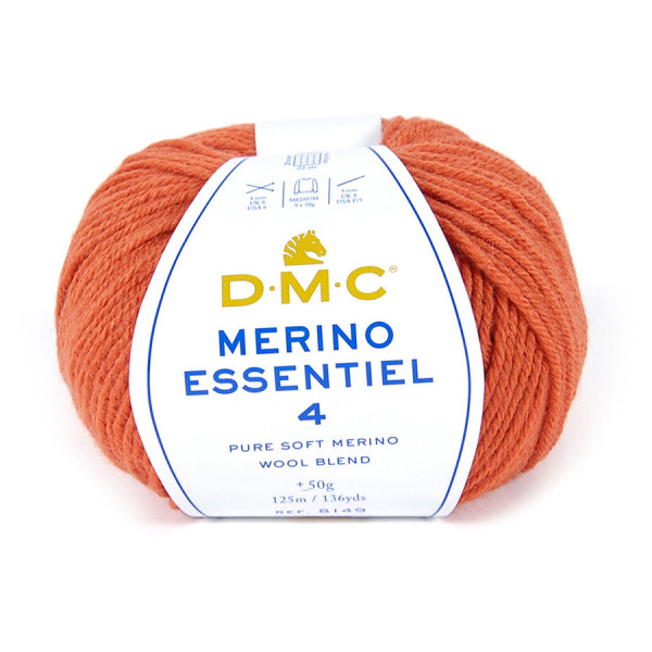 Fil à tricoter Merino Essentiel 4 50g 853 Brique