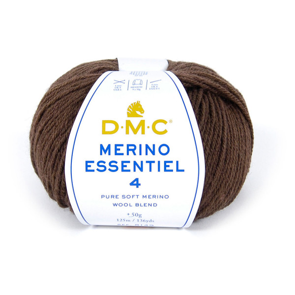 Fil à tricoter Merino Essentiel 4 50g 854 Marron