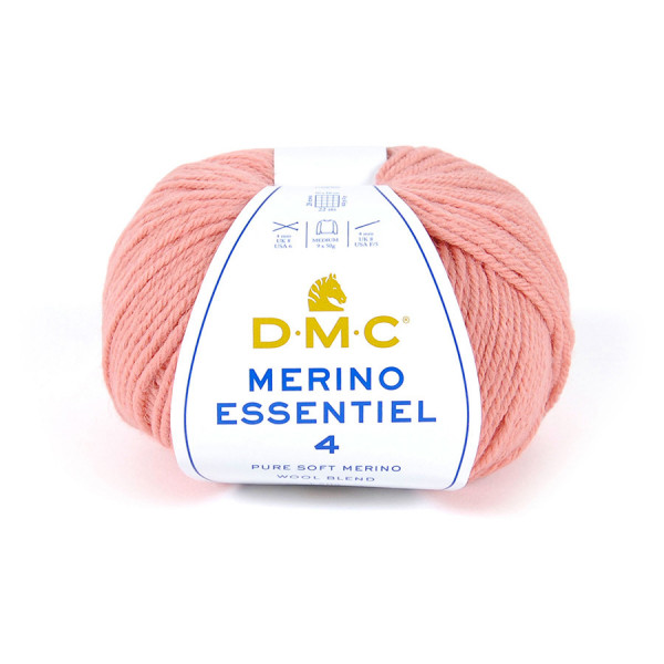 Fil à tricoter Merino Essentiel 4 50g 856 Rose saumon