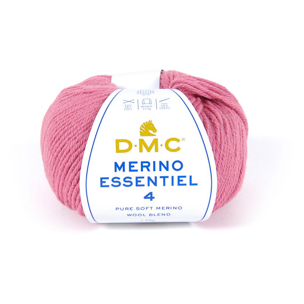 Fil à tricoter Merino Essentiel 4 50g 857 Framboise clair