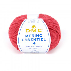 Fil à tricoter Merino Essentiel 4 50g 870 Rouge