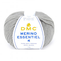 Fil à tricoter Merino Essentiel 4 50g 872 Gris moyen