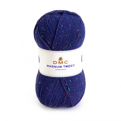 Fil tricot effet tweed 732 Bleu royal