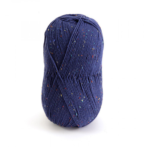 Fil tricot effet tweed 732 Bleu royal