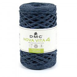 Fil tricot et crochet Nova Vita 4 77 Bleu Foncé