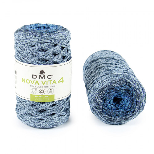 Fil tricot et crochet Nova Vita Multico 4 177 Bleu