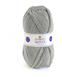 Fil à tricoter Knitty 4 100 g Gris souris n°592