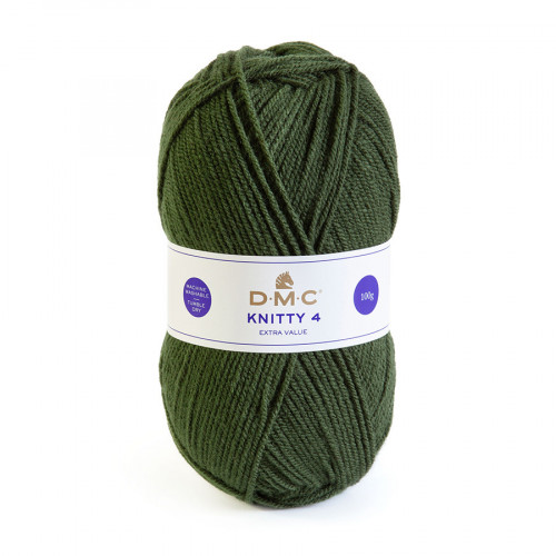 Fil à tricoter Knitty 4 100 g Vert anglais n°602