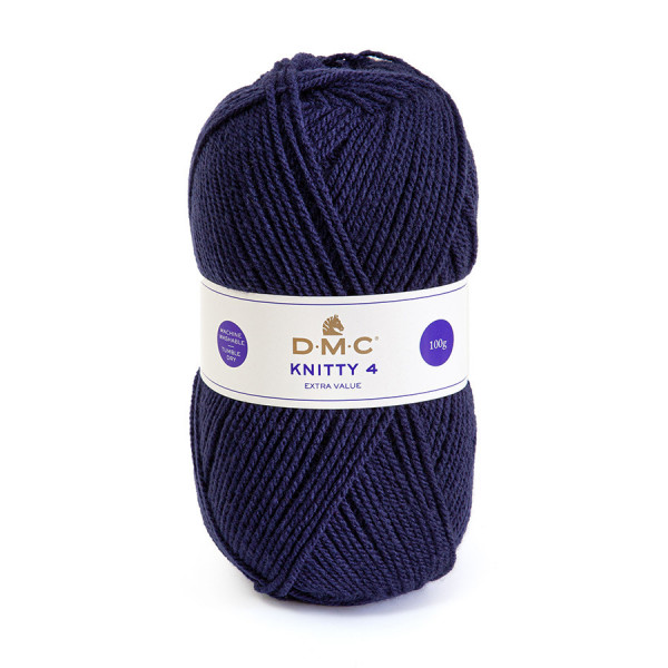 Fil à tricoter Knitty 4 100 g Bleu anglais n°611