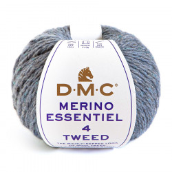 Fil à tricoter Merino Essentiel 4 Tweed 50g 904 Calder sky