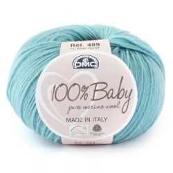 Laine mérinos 100% baby - Pelote 50 g 712 - Bleu