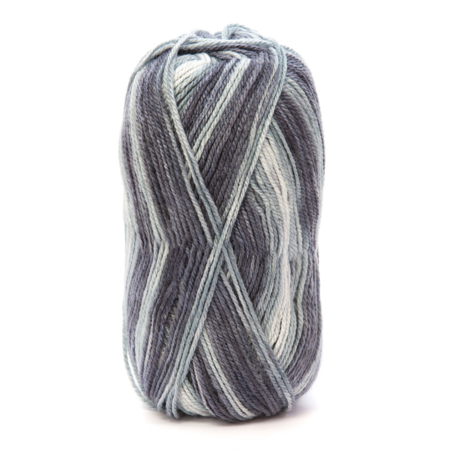 Fil à tricoter multicolore Knitty Pop 50g 476 Gris