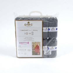 Pack de Fil Knitty 4 10 Pelotes 838 Gris