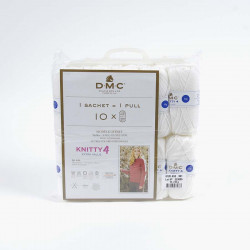 Pack de Fil Knitty 4 10 Pelotes 961 Blanc