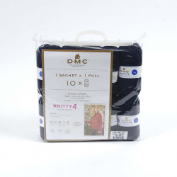 Pack de Fil Knitty 4 10 Pelotes 971 Bleu Nuit