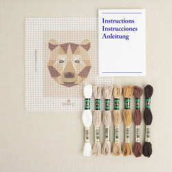 Kit de tapisserie Ours géométrique