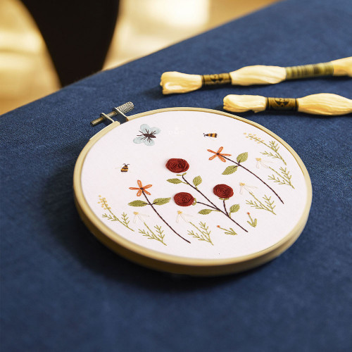 Kit de broderie Fleurs du jardin
