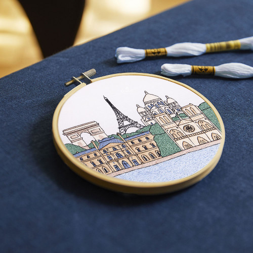 Kit de broderie Monuments de Paris
