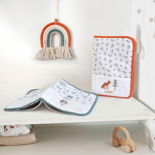 Protège carnet de santé à broder Forêt enchantée