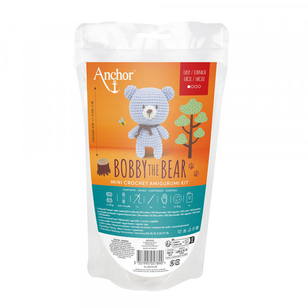 Kit crochet Amigurumi Bobby l'ours XS