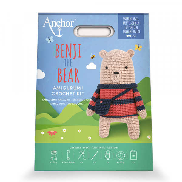 Kit crochet Amigurumi Benji l'ours L