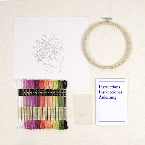 Kit de broderie Brassée de fleurs