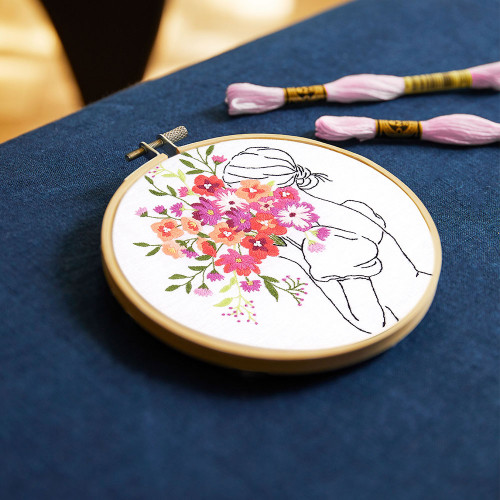 Kit de broderie Brassée de fleurs