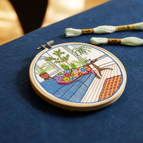 Kit de broderie Jardin d'hiver